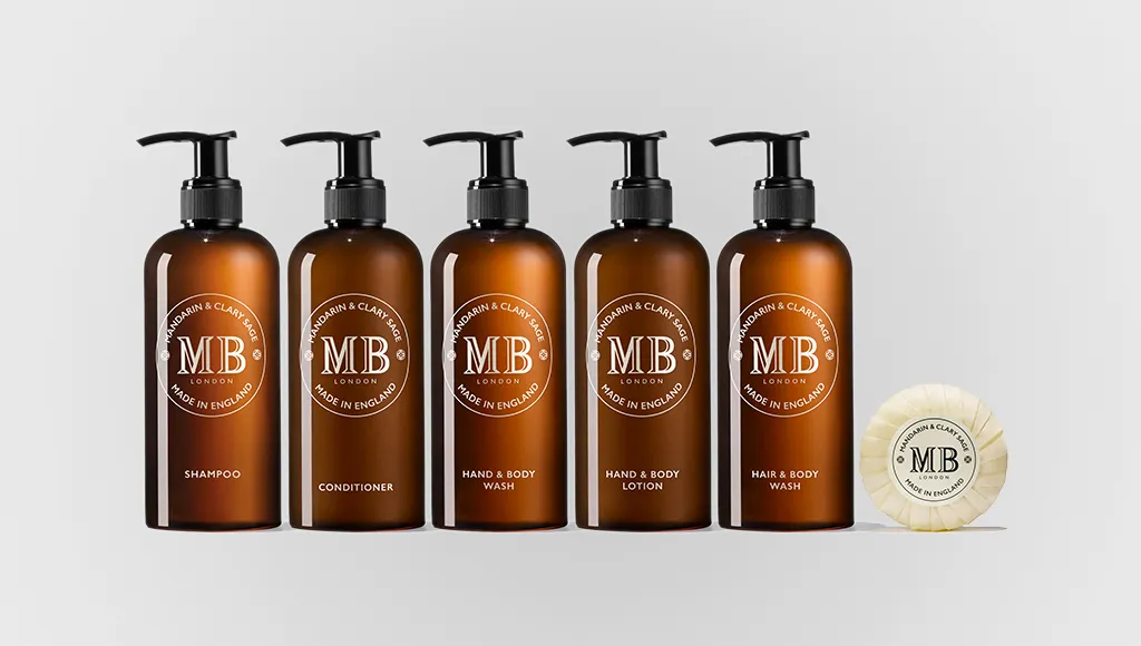 Hotel Wall Bracket Pump Bottle 300ml Shampoo and Body Wash Hand Wash for Hotel