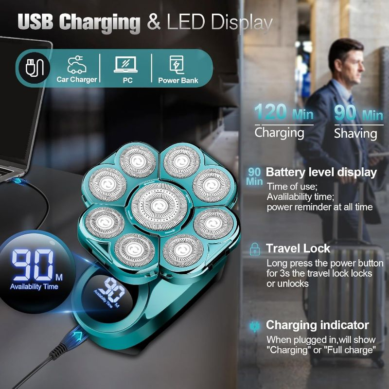 Advanced Electric Shaver with Precision Trimmer for Men's Grooming