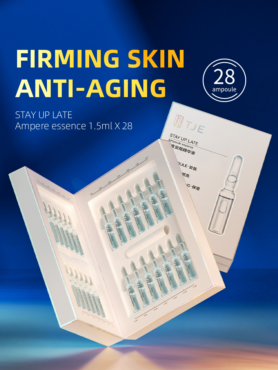 Independent Ampoule Packaging Natural Liquid Face Serum Hyaluronic Acid Deeply Hydrating Face for Pore Shrinking Home