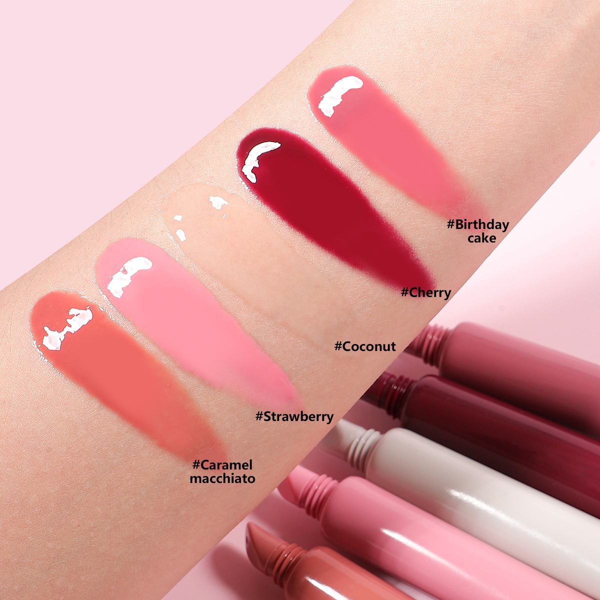 High Quality Private Label Lipgloss Lipbalm Cream Lip Tint Cherry Balm Long-Lasting Peptide Tinted Lip Balm Soft Glossy Lip Balm