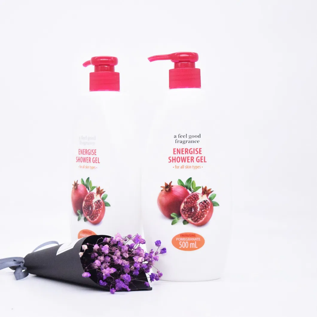 Three Kinds of Shower Gel Nourishing Body Wash Moisturizing Skin - Pomegranate Front