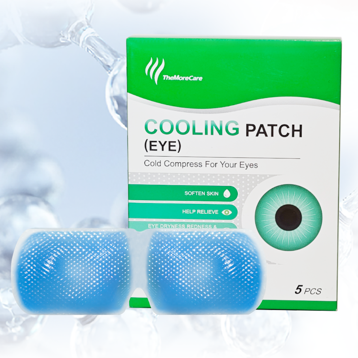 Eye Care Self Cooling Cold Compress Hydrogel Cooling Gel Eye Patch Mask for Dryness Puffy Eyes Relief