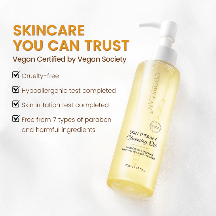 Private Label Pure Cleansing Oil Makeup Remover Oil Facial Cleansing Oil Reduce Blackhead Nourishing and Refresh for All Skin