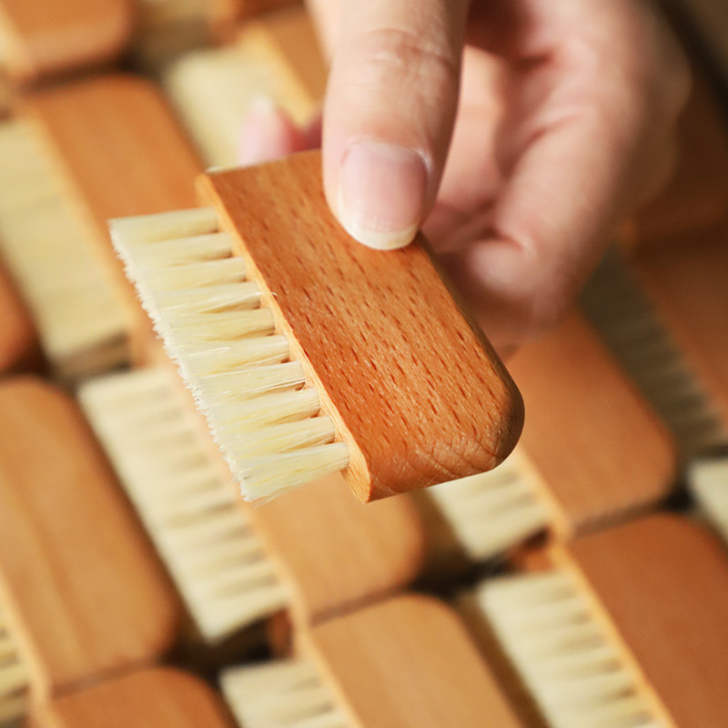 Customized Logo Wooden Nail Brush Sisal And Beech Wood Premium Quality