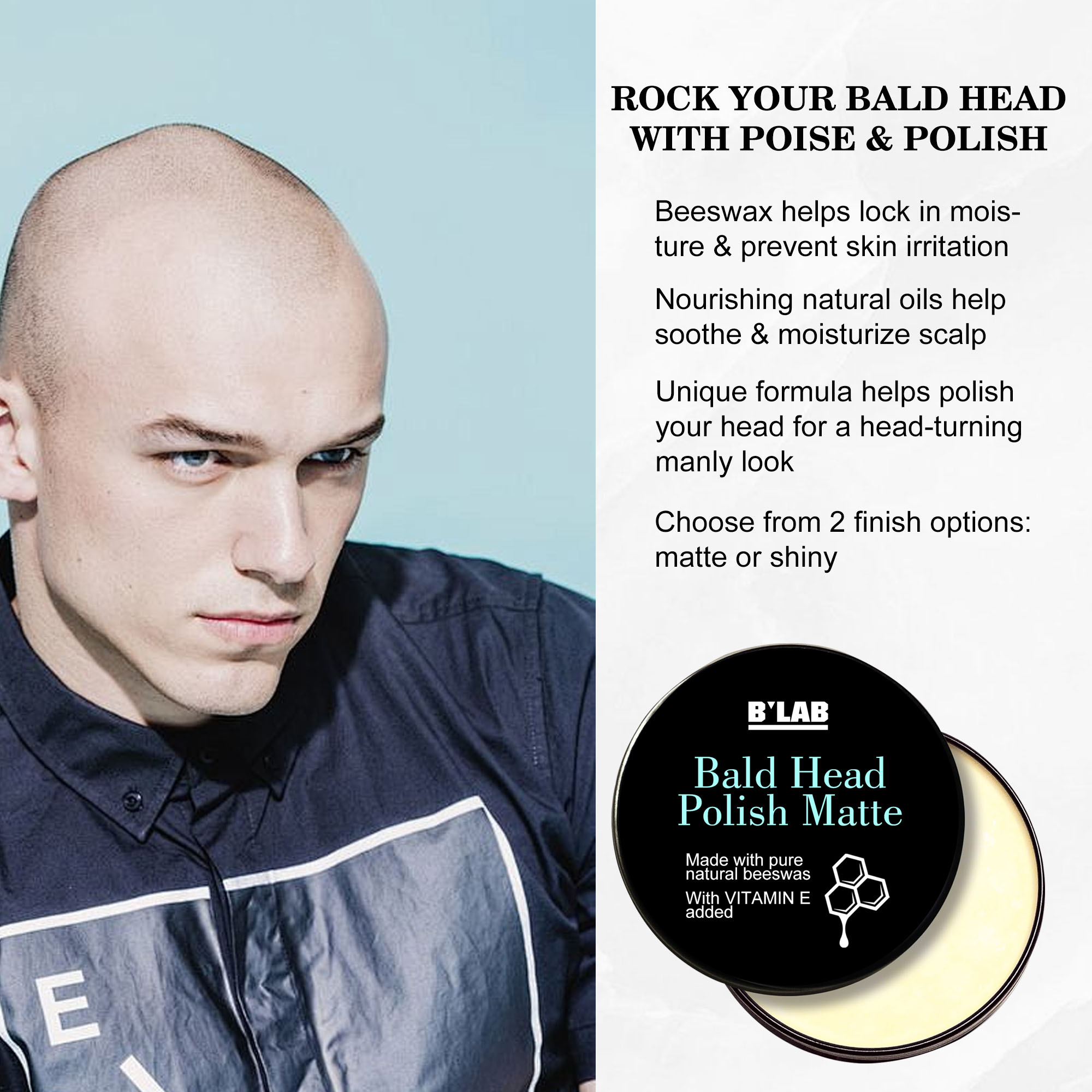 Private Label Hair Care Men Aftershave Polish For Men Waterproof Protection Bald Heads Long Lasting Moisturizing Bald Head Cream