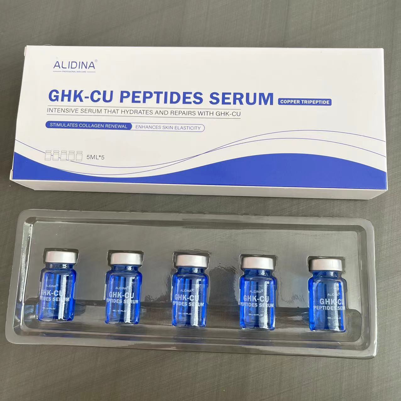 Ghk-Cu Peptides Intensive Serum Copper Peptides Serum GHK-Cu Hyaluronic Acid Anti-Aging Facial Ampoule Serum
