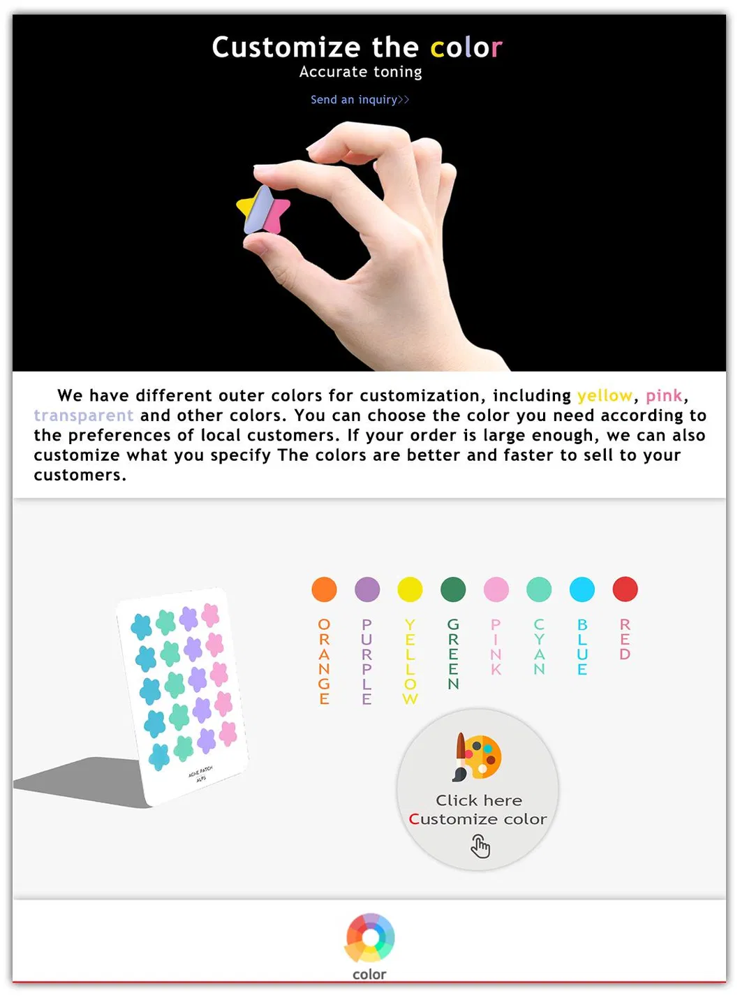 Medical Hydrocolloid Acne Patches: Disposable Spot Treatment Plaster