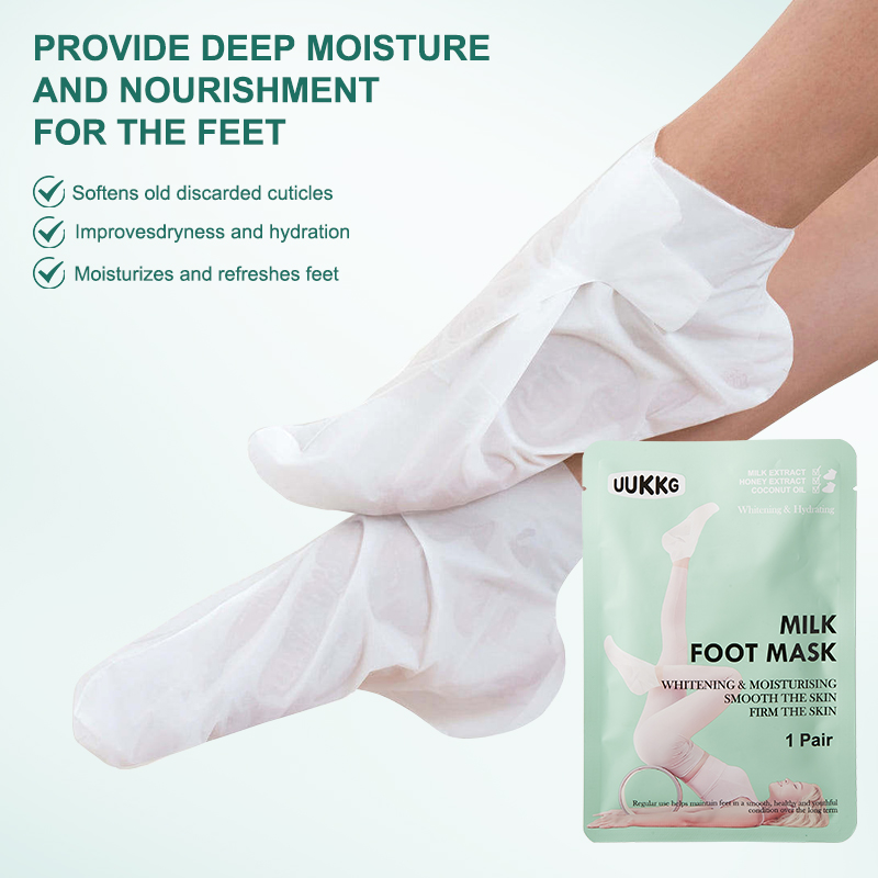 UUKKG Best Seller Foot Mask Exfoliating Scrub Pedicure Spa Socks Foot Peel Mask Feet Care for Heels Remove Dead Skin Moisturize