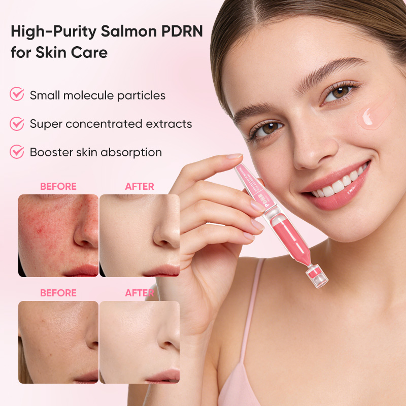 Private Label Anti-aging Whitening Brightening Moisturizing Niacinamide Collagen Skin Care PDRN Salmon DNA Face Ampoule Serum