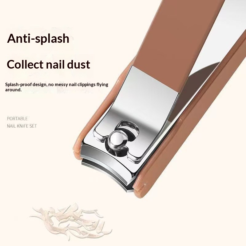 Manicures Care Tools Nail Trimming Clippers Hand-Held Nail Clipper Set With Splash-Proof Feature
