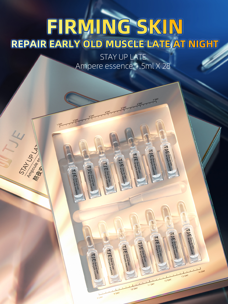 Independent Ampoule Packaging Natural Liquid Face Serum Hyaluronic Acid Deeply Hydrating Face for Pore Shrinking Home