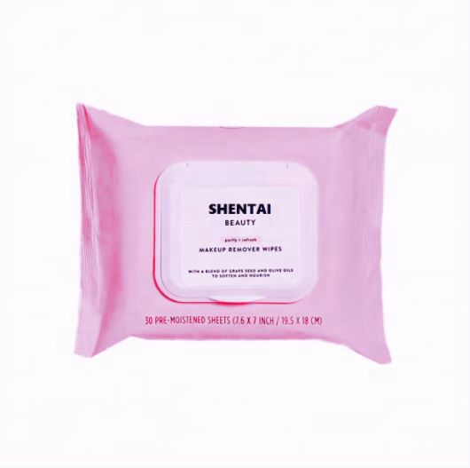 Travel Feminine Individual Facial Eyelid Wipe Makeup Remover Cleansing Face Single Wipes for Adults