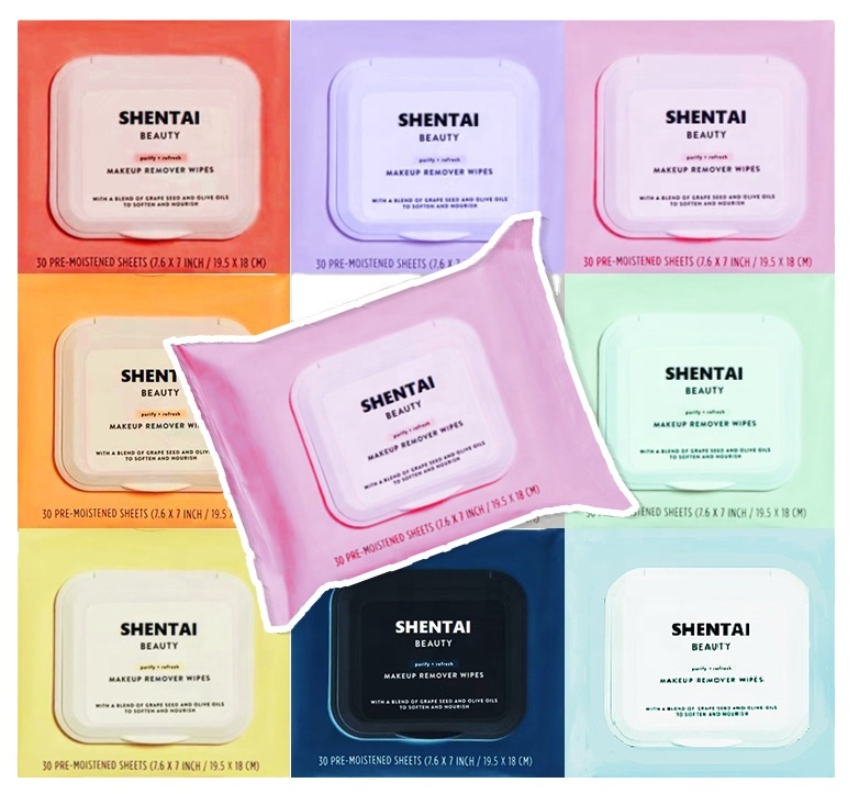 Travel Feminine Individual Facial Eyelid Wipe Makeup Remover Cleansing Face Single Wipes for Adults