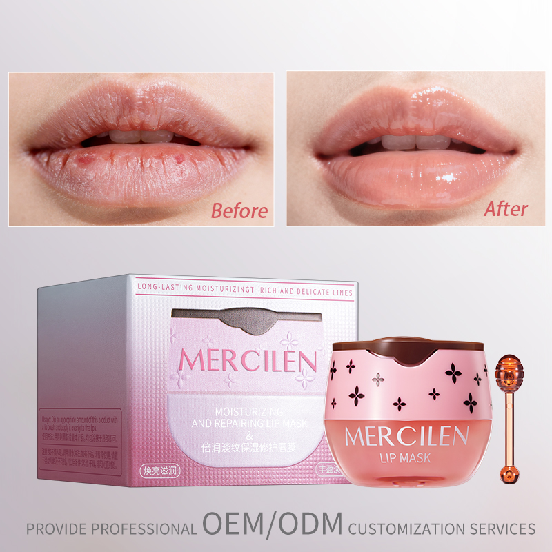 MERCILEN Reduces Fine Lines, Moisturizes and Repairs Lip Mask Overnight Sleeping and Daily Lip Care Moisturizing Lip Mask