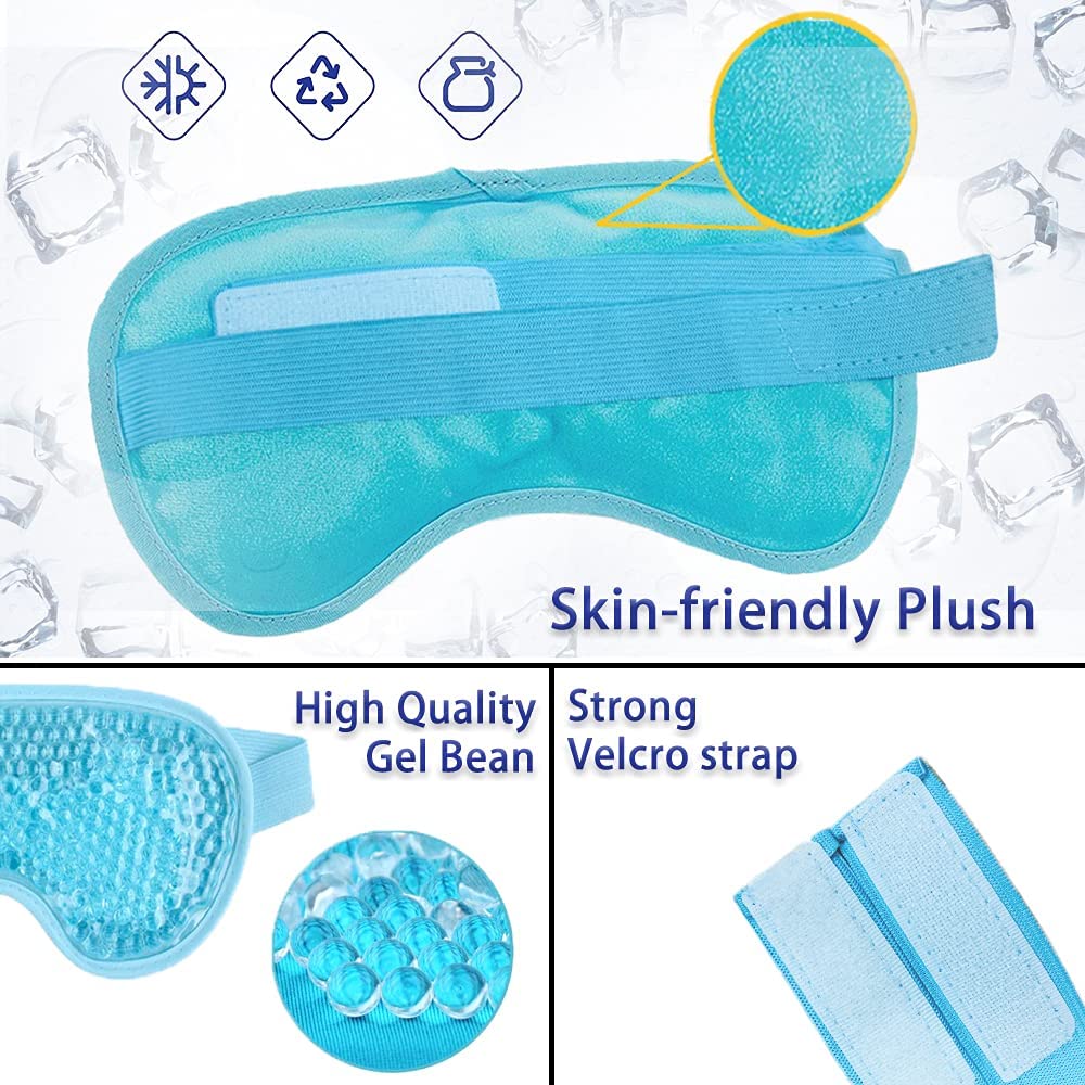 Hot And Cold Therapearl Compress Gel Eye Mask Bag Hot And Cold Eye Mask Relaxing Eye Mask