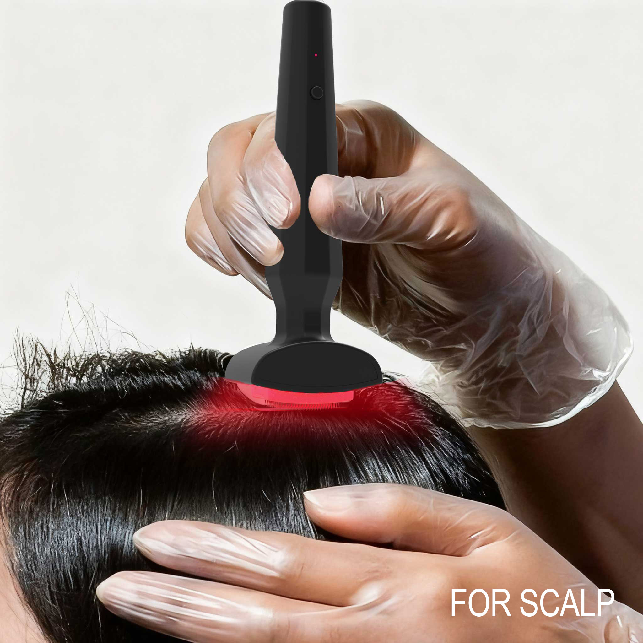 4-in-1 Alpha Infuse Hair ReGrowth System with Electric Red Light &amp; Microcurrent Technology for Scalp Head Massager