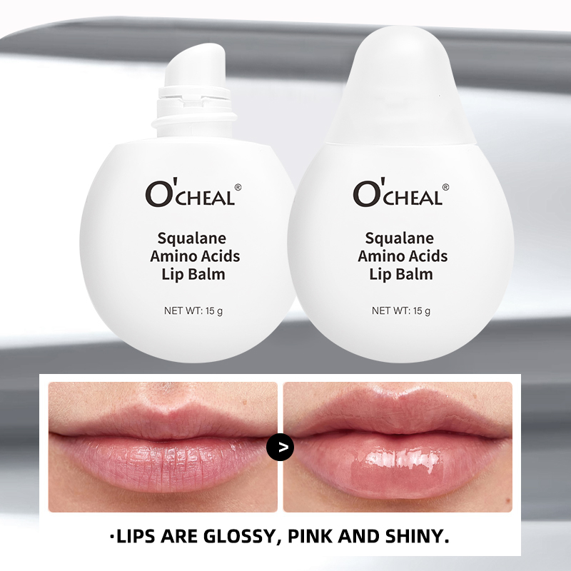 O'CHEAL Volumizing Gloss Fade Fine Lines Deep Moisturizing Dry Lips Makeup Primer Essence Lip Balm Squalane Amino Acid Lip Balm