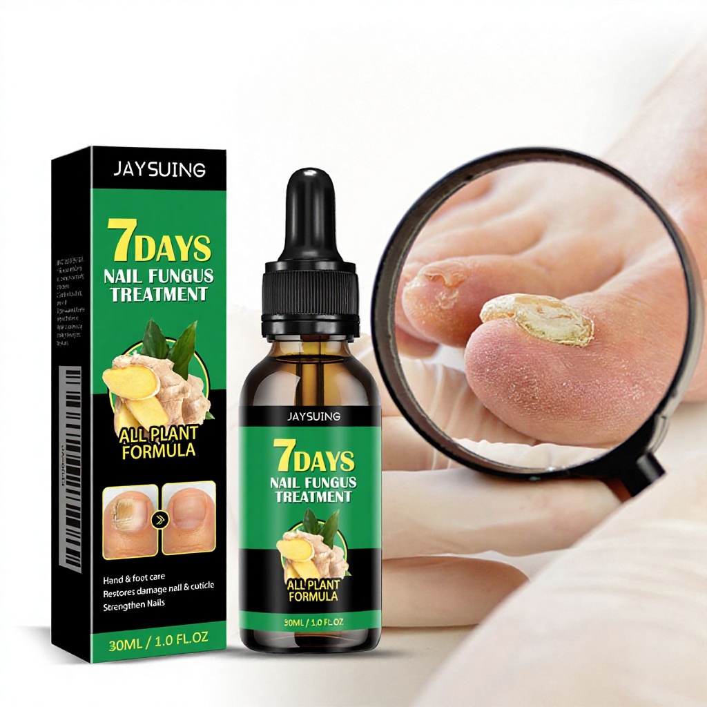 Jaysuing Ginger Nail Care Liquid for Hands &amp; Feet-Gentle Moisturizing Softening Thickened Nails &amp; Brightening