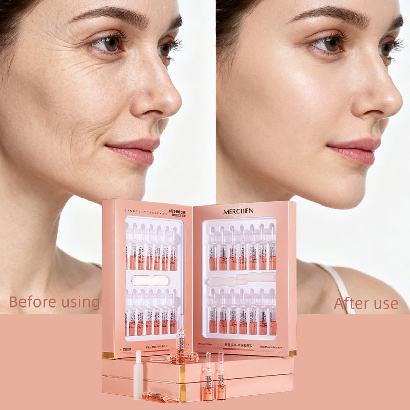 Mercilen Collagen Skincare Anti-Aging Hyaluronic Face Serum Liquid Hydration Moisture Ampoule with Anti-Wrinkle Properties