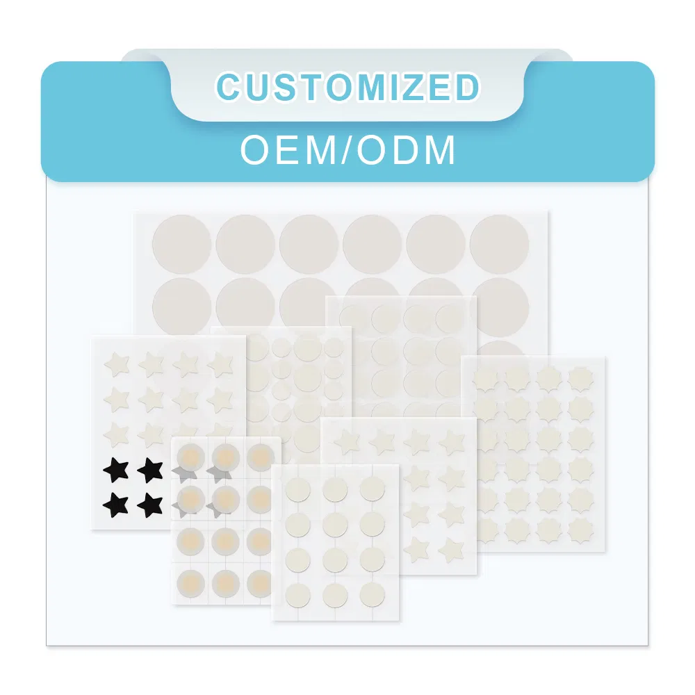 Private Label Hydrocolloid Acne Patches - Invisible Star Spot Treatment