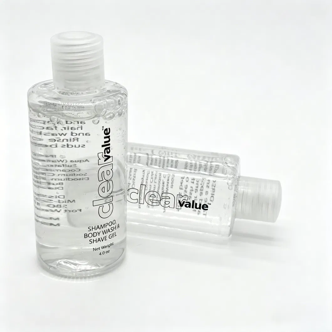 OEM Disposable 3-in-1 Shampoo & Body Wash Bottle (4.0oz) Hotel Use 02