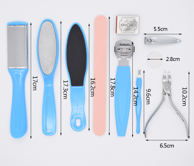 Selling Foot Care Pedicure Set of 10 for Peeling Calluses