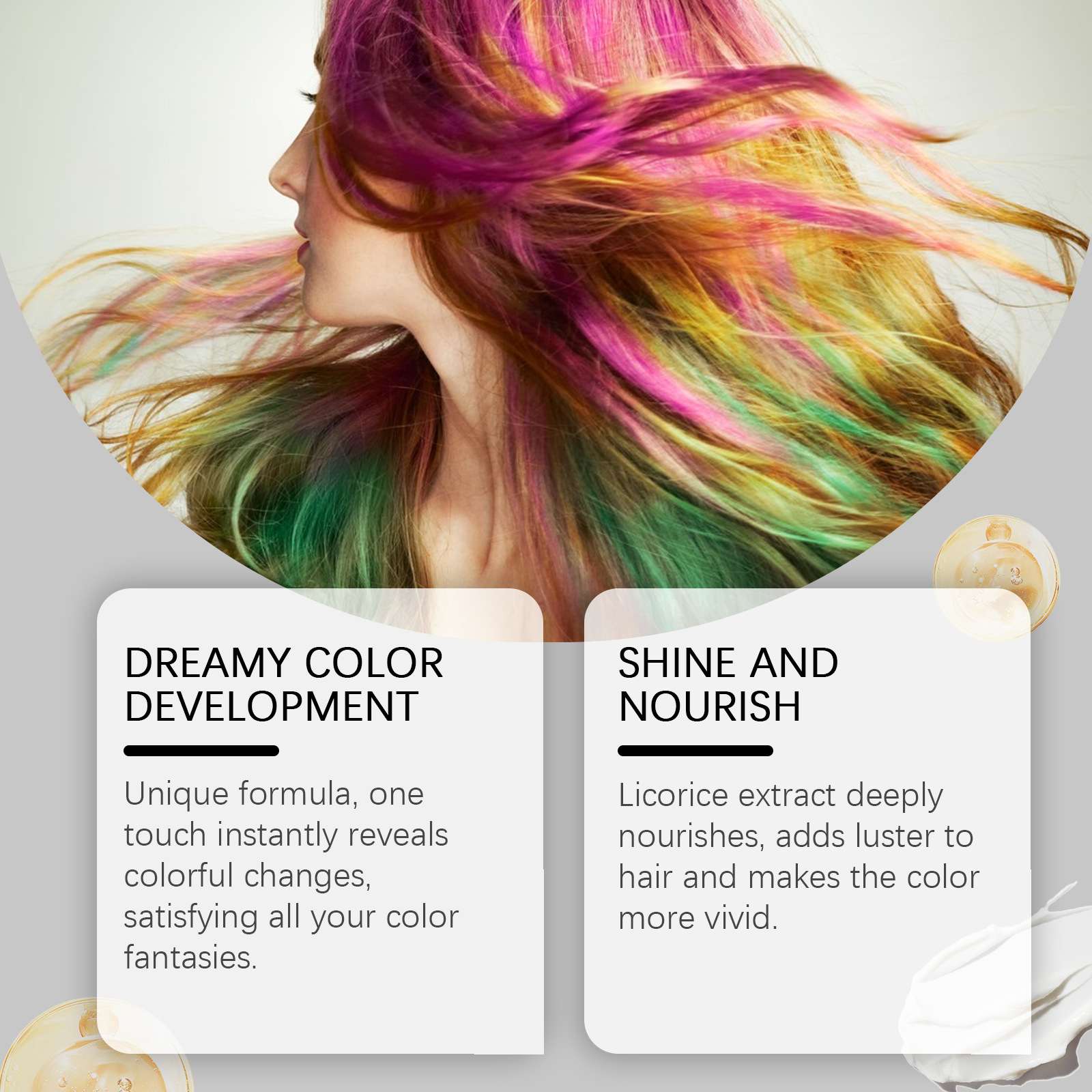 Colorful Hair Styling Dyeing Wax Show