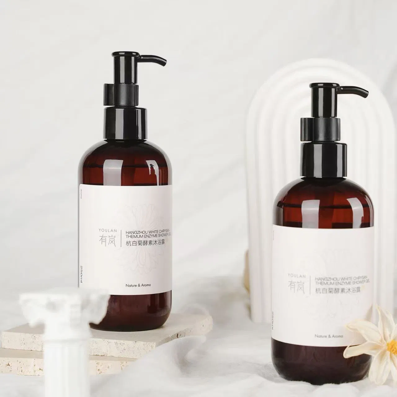 Hypoallergenic Enzyme Body Wash Fragrance Free Gentle Shower Gel for Sensitive Skin Luxury SPA Enzyme Body Wash Natural Plant Essence Nourishing Body Cleaner