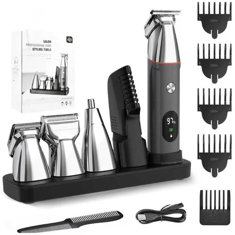 All-in-One Comfortable Safe Men's Body Hair Groomer System