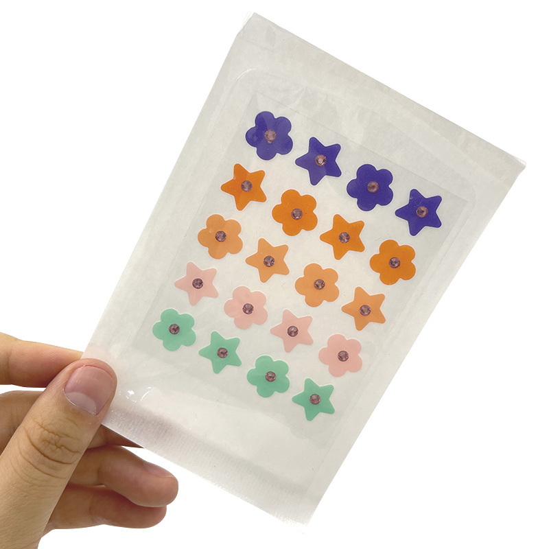 Professional OEM Manufacturer of Multi Shape Acne Patches Custom Hydrocolloid Spot Treatment in Stars, Hearts &amp; Dots