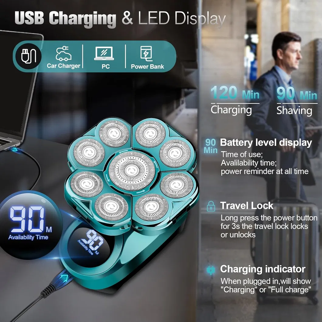 Advanced Electric Shaver with Precision Trimmer for Men's Grooming