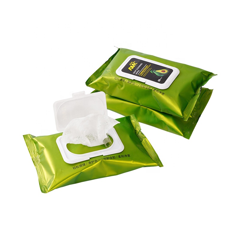 Custom Package Eco-Friendly Facial Wipes Deeply Cleansing Makeup Remover Wipe for Purifying Skin