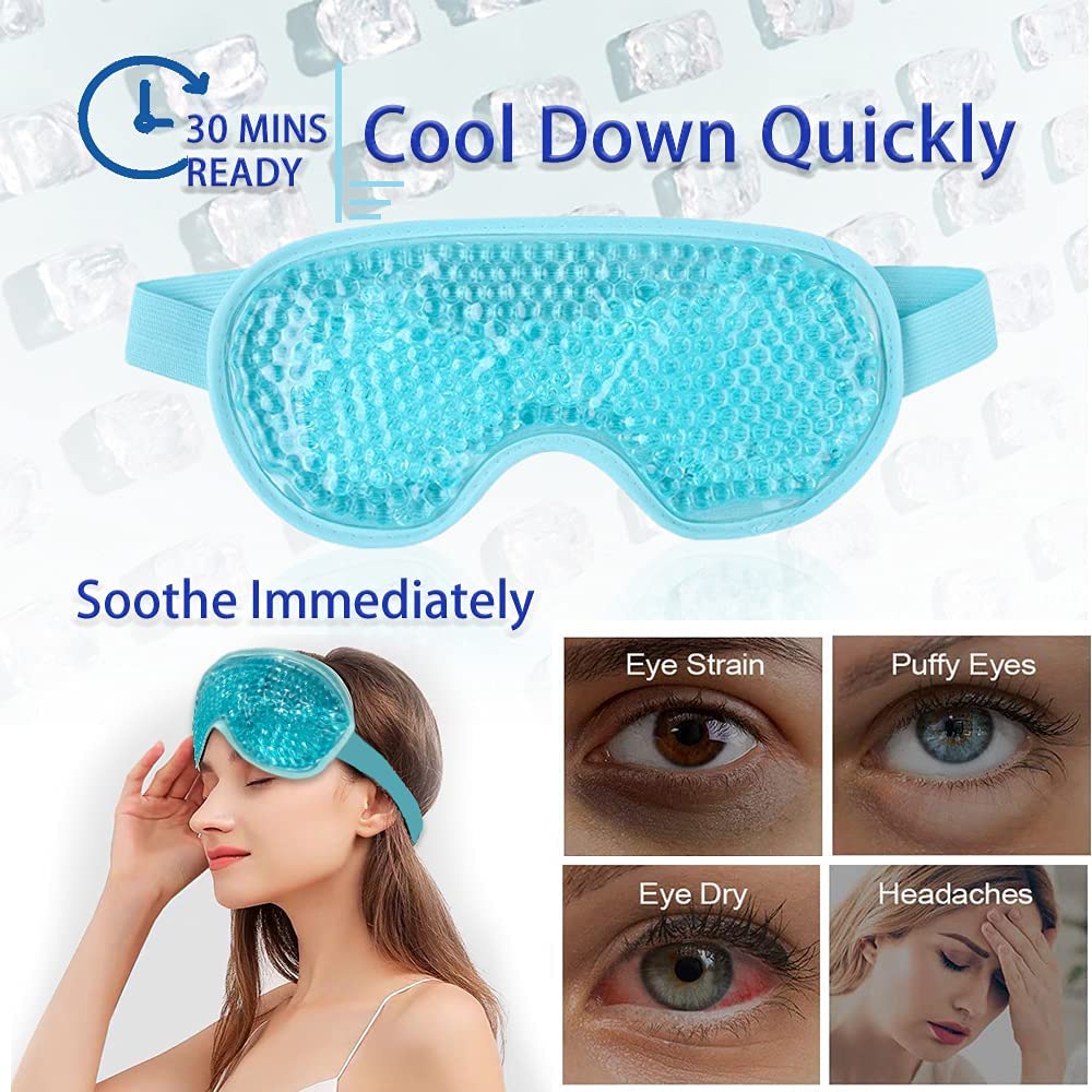 Hot And Cold Therapearl Compress Gel Eye Mask Bag Hot And Cold Eye Mask Relaxing Eye Mask