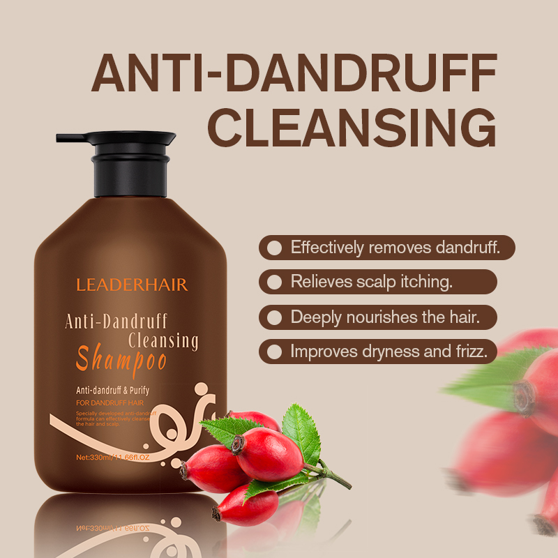 LEADERHAIR Organic Anti-Dandruff Refreshing Shampoo With Natural Plant Ingredients