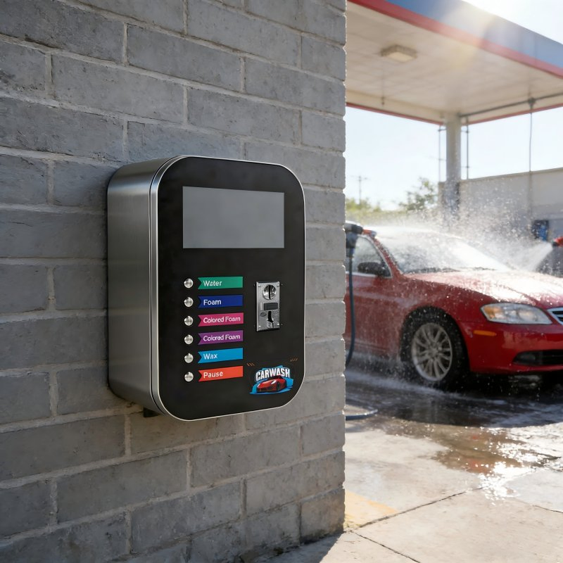 Sino Star Manufacturer's Self-Service Car Washer Galvanized Steel Body Polymer Touch Screen Multi-Language Control Panel Car Wash