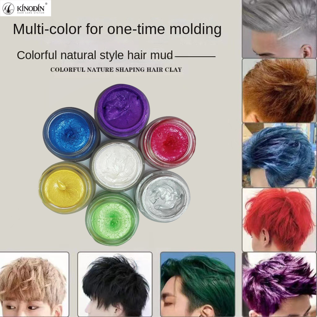 100g Organic Herbal Hair Wax Dye Nature Styling Temporary Cream Hair Dye with Strong Hold Smoothing Feature