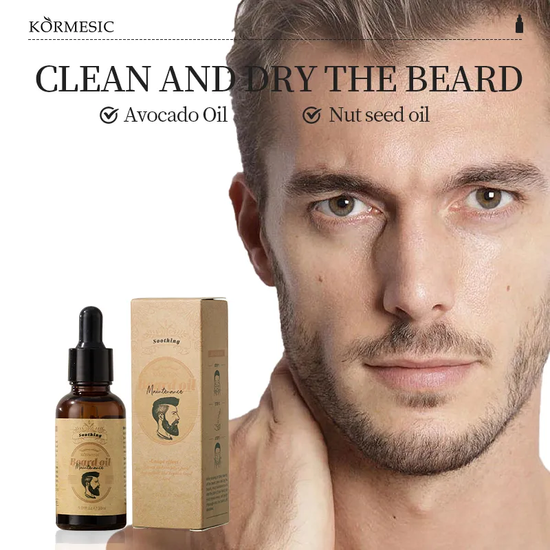 Premium Men's Beard Care Soft Shine Oil for Grooming