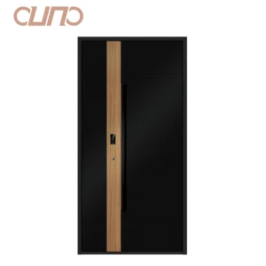 OUNA Modern American Aluminum Security Door With Anti-Theft Function Residential Front Main Door for House