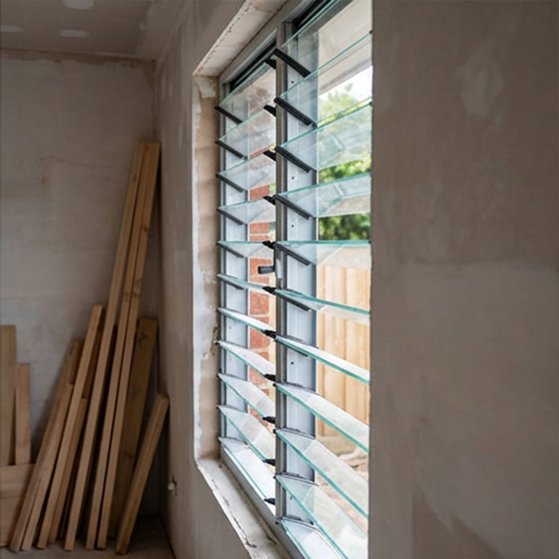 OUNA Modular Aluminum Louvre Panels Easy Installation System for Large Facade Areas Custom Sizes and Configurations