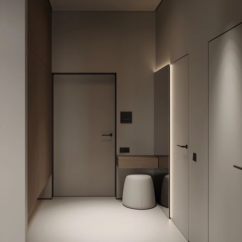 OUNA High Craftsmanship Aluminum Wood Door Features Seamless Connection and Premium Finish Custom Design for Your Unique Space