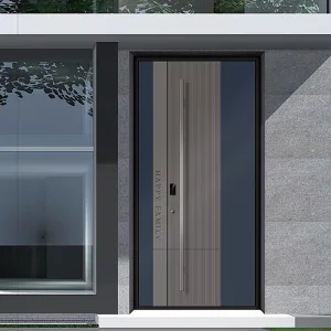 OUNA Aluminum Exterior Double Doors Front Entry Doors for Houses Exterior CE ISO NFRC Certified