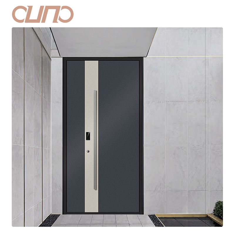OUNA Modern Aluminum Exterior Entry Door for House Villa Security Soundproof Durable Design CE ISO NFRC Certified Manufacturer