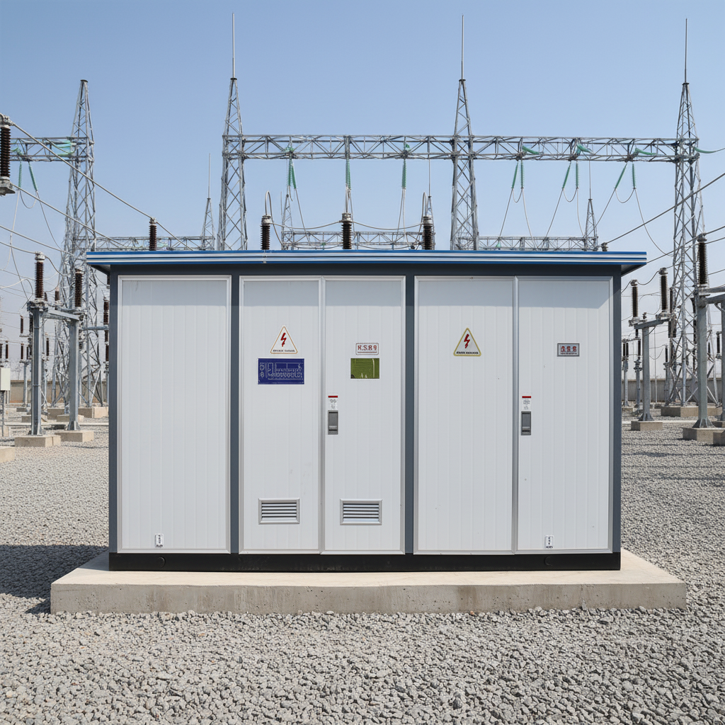 Outdoor Prefabricated Box-Type Substation Compact Power Distribution 630-2500KVA 10kV 35kV High Ring Main Unit Cabinet