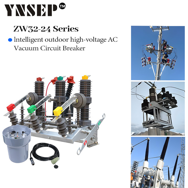 ZW32-12G High Voltage 12kV 630A Three Phase AC Outdoor Pole-mounted Vacuum Circuit Breaker with Disconnector VCB