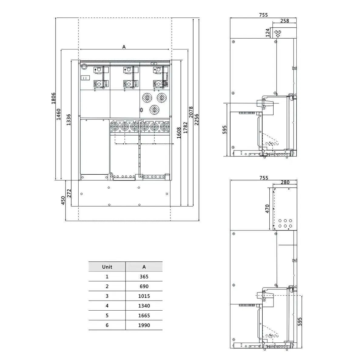 12kv-630A Sf6 Gas Insulated Switchgear Gis Rmu