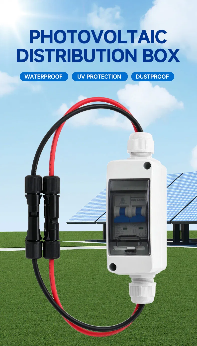 63A 600V DC Solar Disconnect Switch - IP65 Outdoor Isolator Box for PV System, Emergency Maintenance & Safety Shutdown