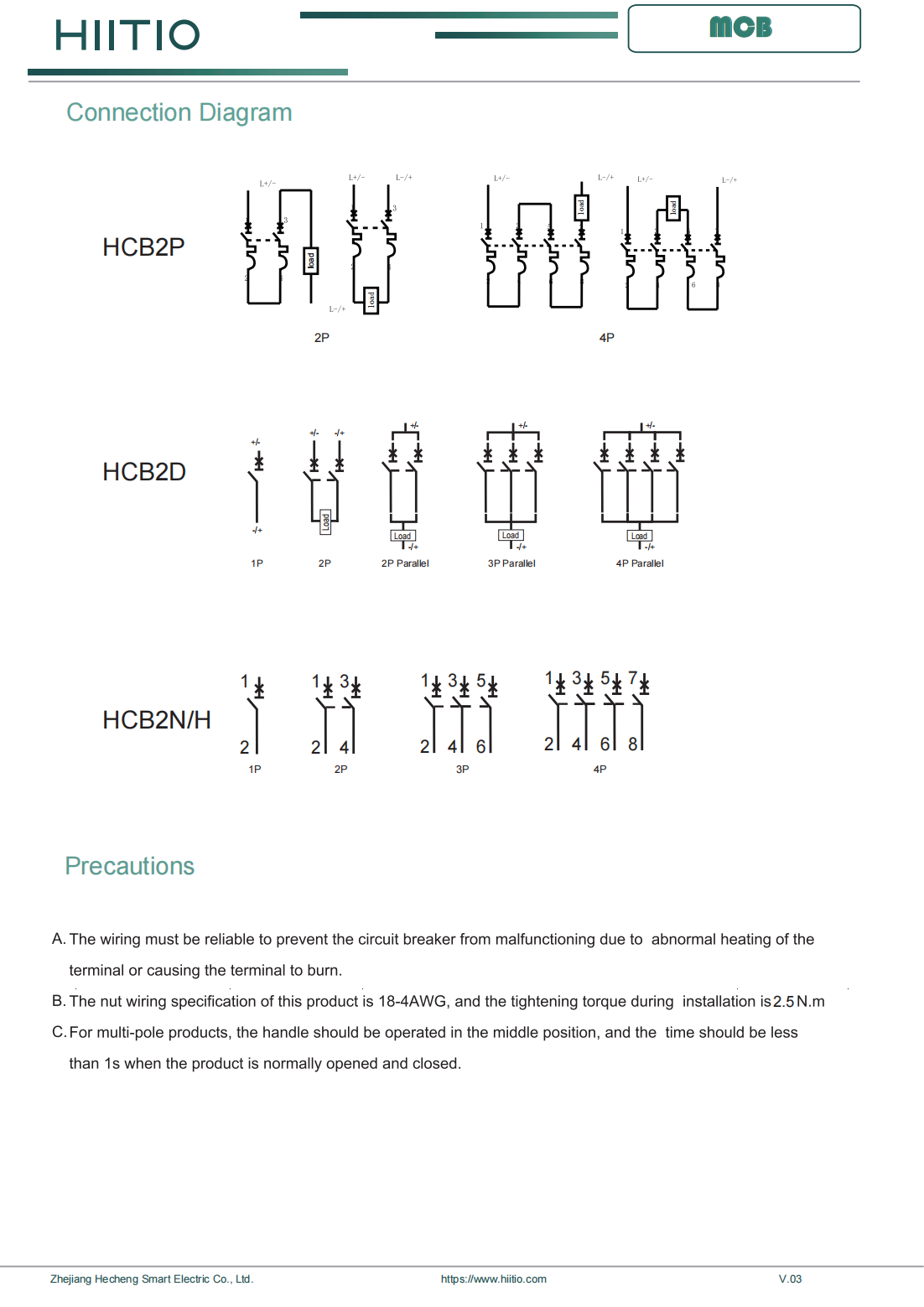 UL489 Listed Din Rail Circuit Breakers MCB Miniature Circuit Breakers DC/AC Air Circuit Breakers