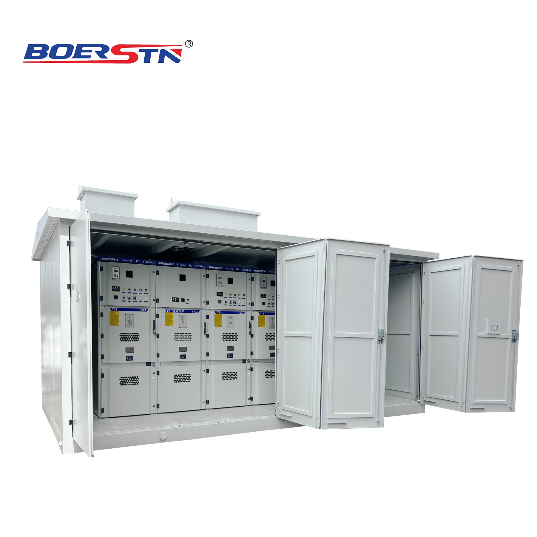 Weatherproof IP55 11kV 33kV Prefabricated Compact Substation Outdoor Combined Box Type Transformer Complete Set Power Supply