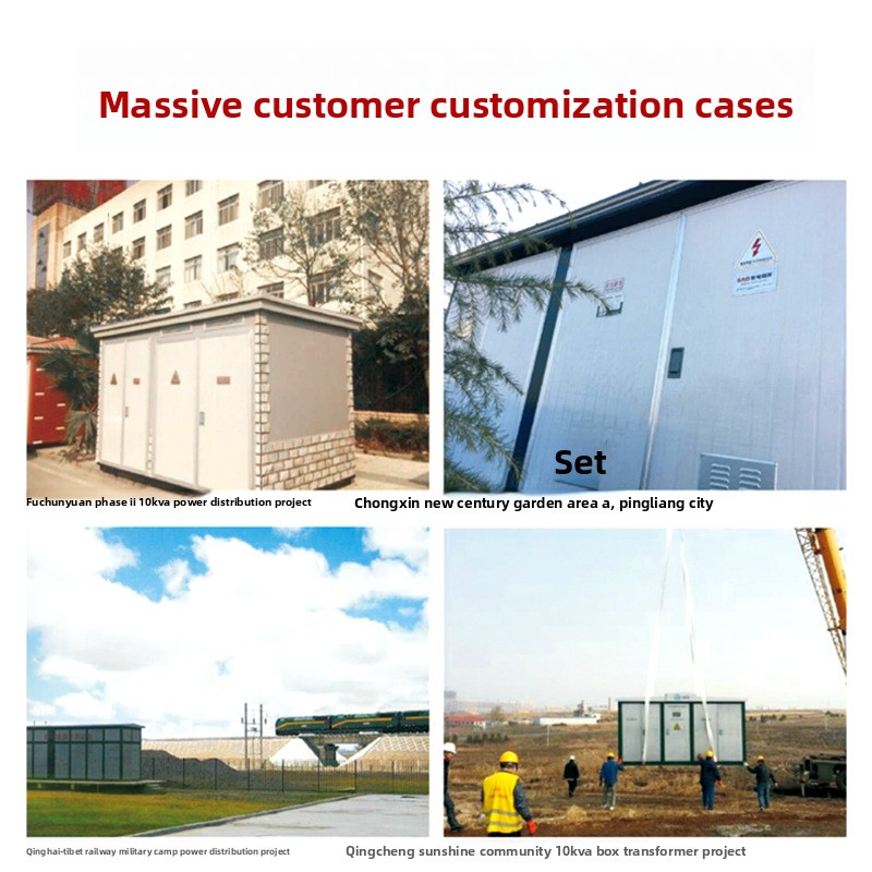 Customized Mobile Box-Type Substation Complete Set Pre-Installed IP44 Outdoor Wind Power Charging Pile Substation