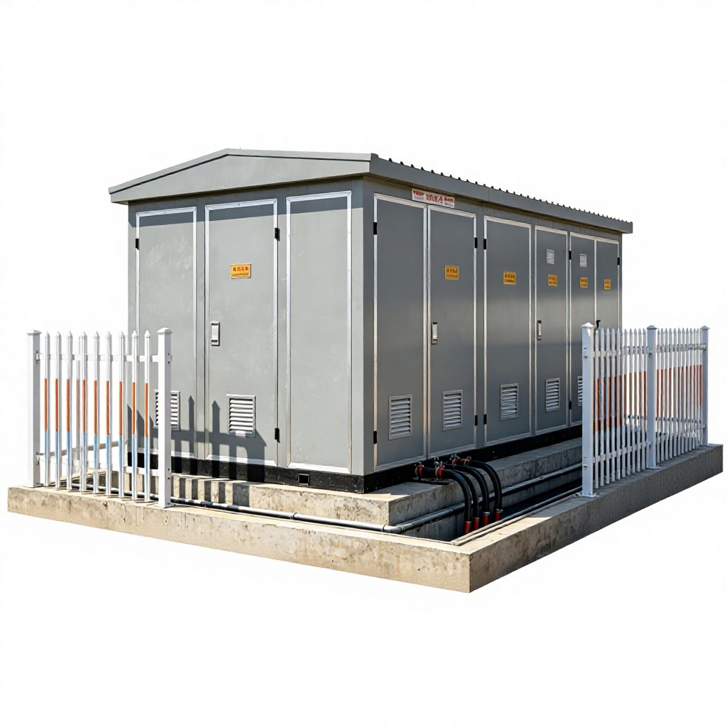 High Quality Industrial Outdoor Combination Prefabricated Electrical Compact Box-type Substation 10KV Input/400V-480V Output CE